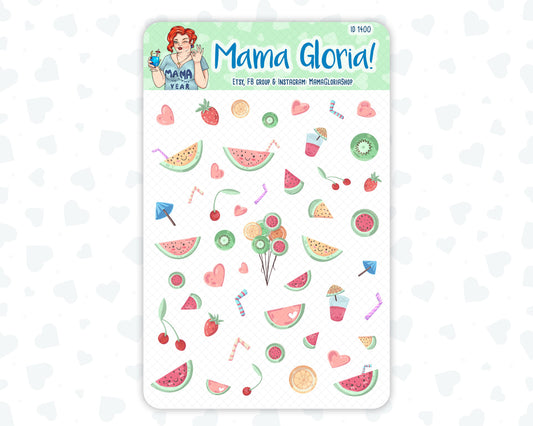 Watermelon Party - Decorative Stickers For Planners - Erin Condren - Happy Planner ID 1400