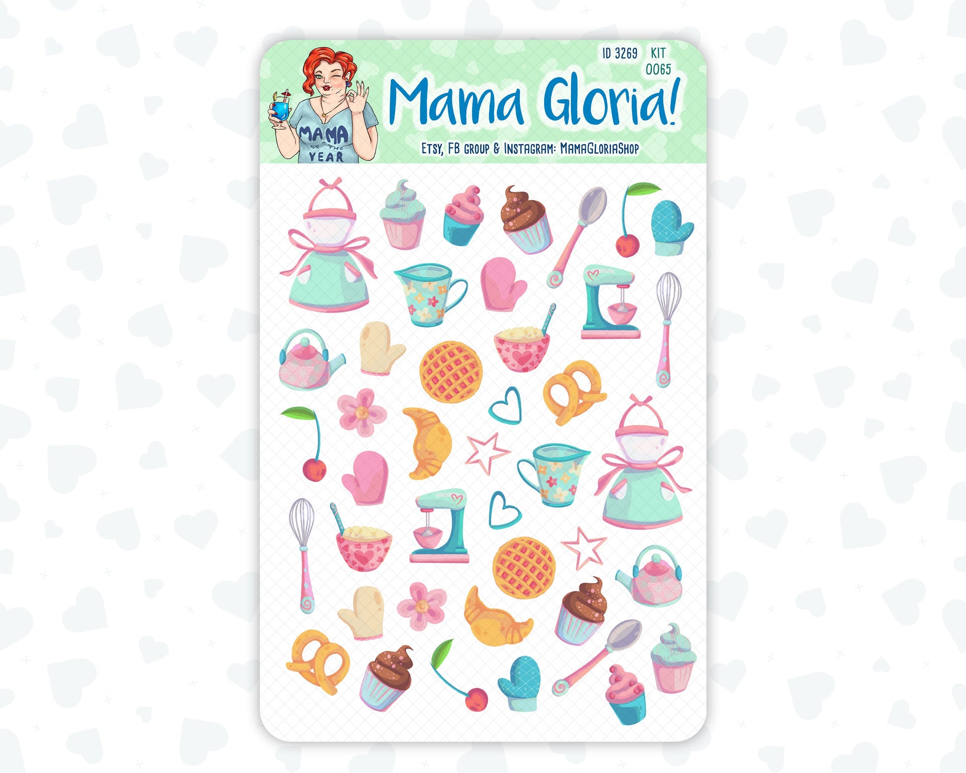 Happy Mother's Day - May - Spring - Decorative Stickers For Planners - Erin Condren - Happy Planner Kit - 0065, ID 3267