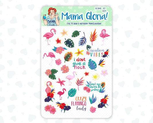 Be Flamazing - Decorative Stickers For Planners - Erin Condren - Happy Planner Kit - 0071, ID 3449