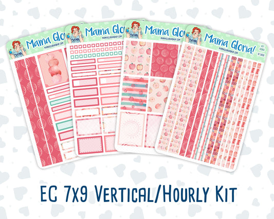 Kit 0080 -7x9 - Apple Picking - September - Autumn Fall Weekly Kit For Vertical And Hourly EC Planners