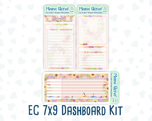 Kit 0079 -7x9 - Harvest Festival - September - Autumn Fall - Notes Pages - Dashboard Kit - Productivity Page