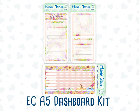 Kit 0079 -A5 - Harvest Festival - September - Autumn Fall - Notes Pages - Dashboard Kit - Productivity Page