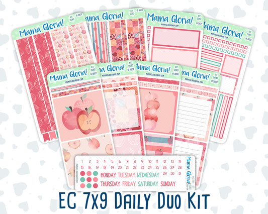 Kit 0080 7x9 Daily Duo - Apple Picking - September - Autumn Fall - Planner