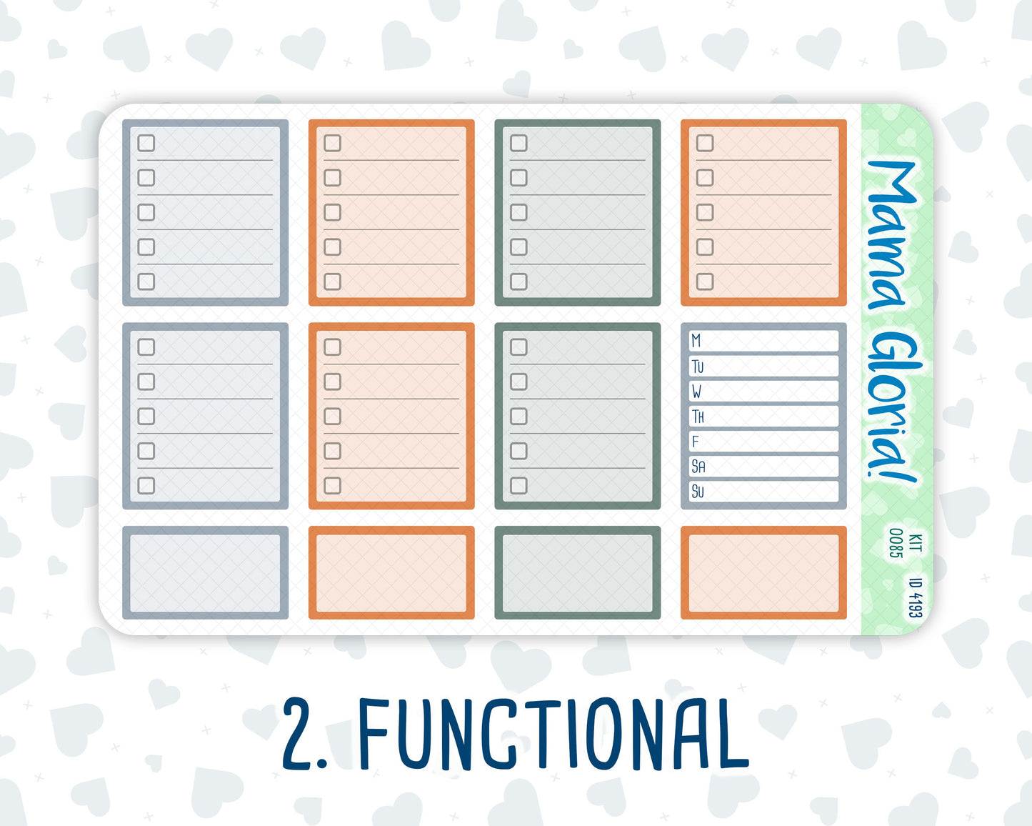 Kit 0085- 7x9 -Trick or Treat - October - Autumn Fall - Weekly Kit For EC Horizontal Planners