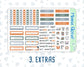 Kit 0085- 7x9 -Trick or Treat - October - Autumn Fall - Weekly Kit For EC Horizontal Planners