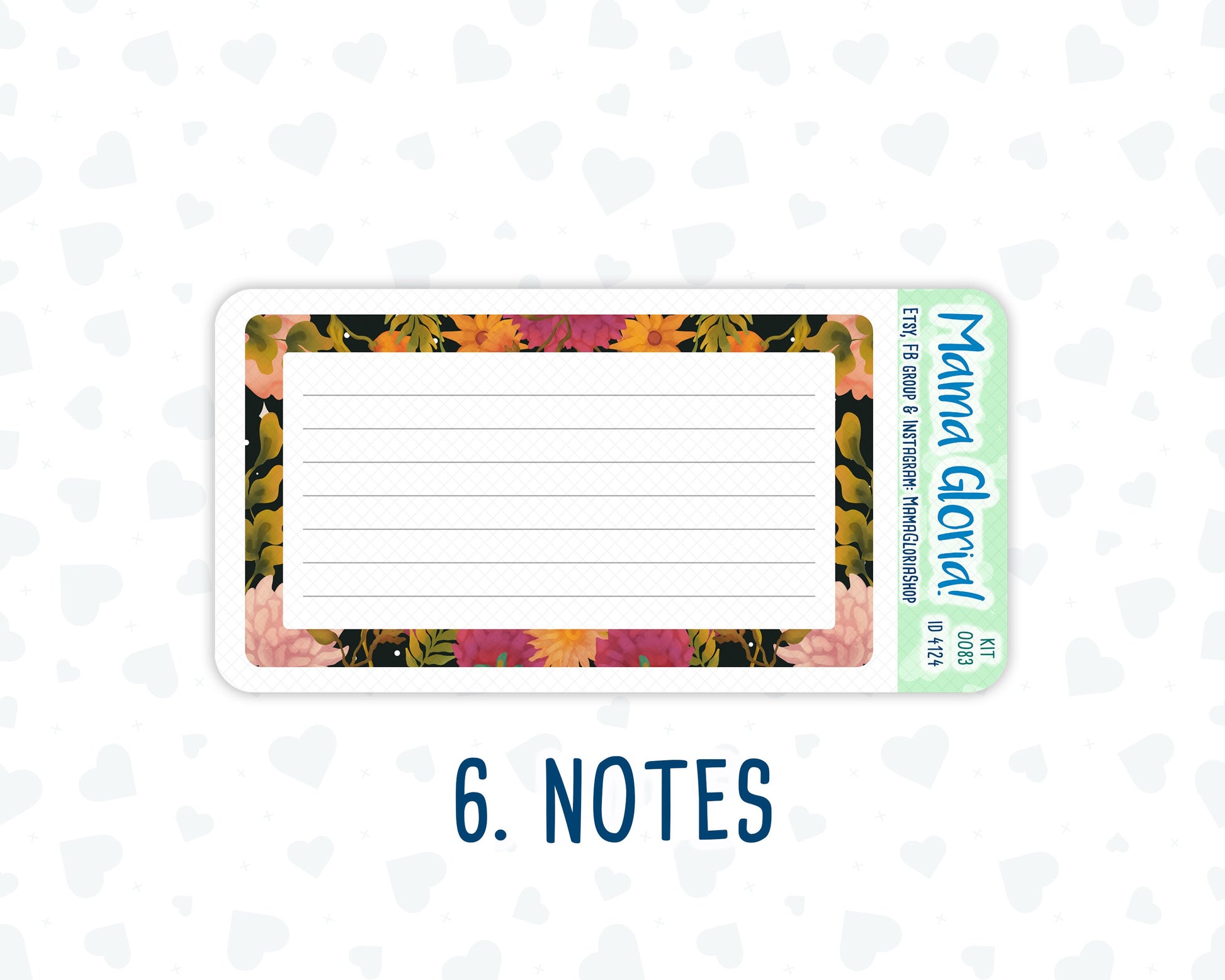 Kit 0083 -A5 - Mystery Night - October - Autumn Fall - Notes Pages - Dashboard Kit - Productivity Page