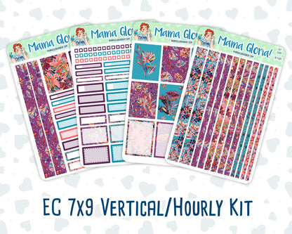 Kit 0087 -7x9 - Splash  - November - Autumn Fall Weekly Kit For Vertical And Hourly EC Planners