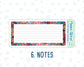 Kit 0087 -7x9 - Splash - November - Autumn Fall - Notes Pages - Dashboard Kit - Productivity Page