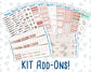 Kit 0095 Add Ons  - Dreams Come True - December - Planner Stickers - Kit 2022