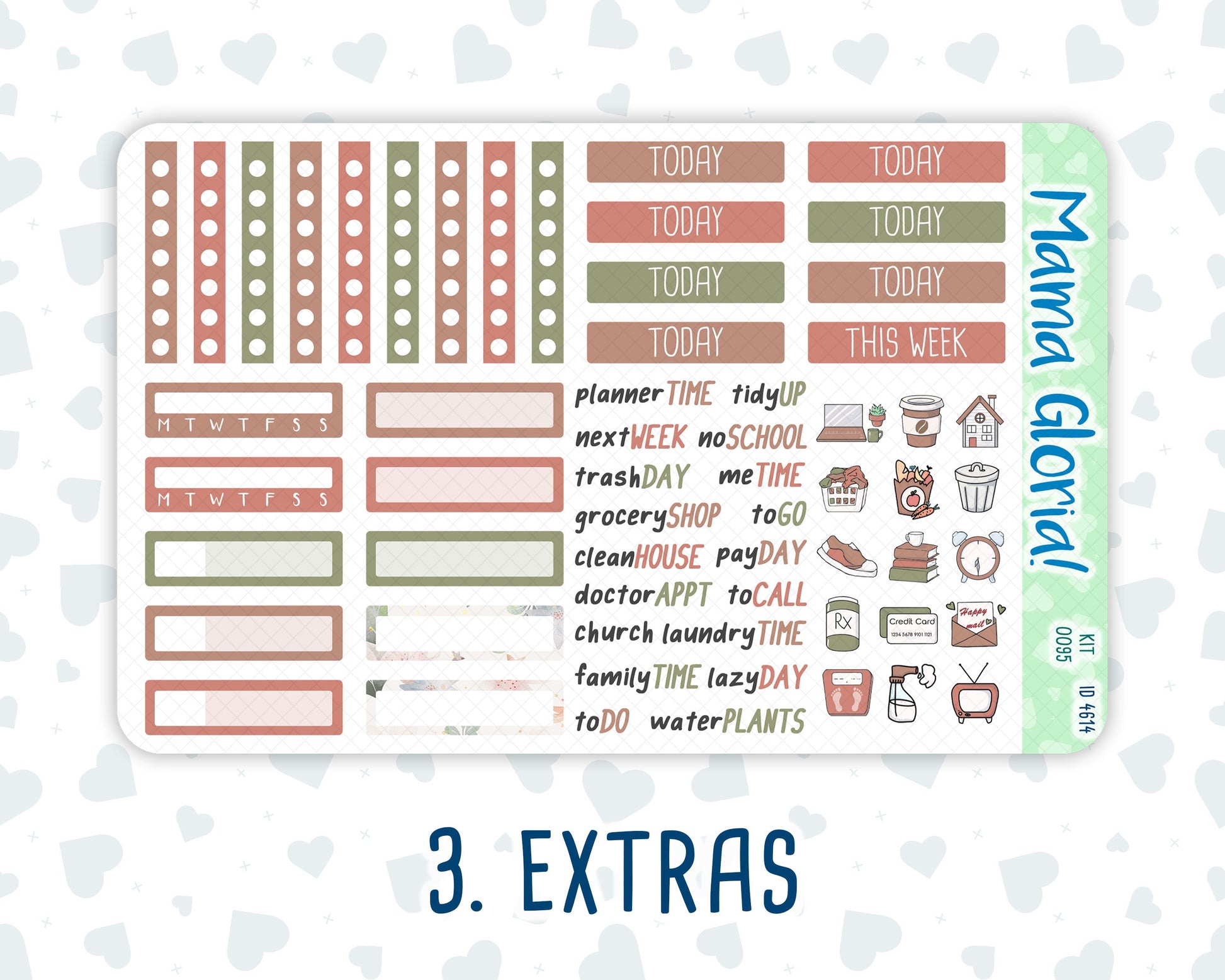 Kit 0095 - 7x9 -Dreams Come True -December - Winter- Weekly Kit For EC Horizontal Planners