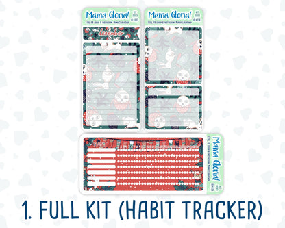 Kit 0093 -7x9 - Merry x-mas- December - Winter - Notes Pages - Dashboard Kit - Productivity Page