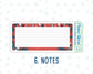 Kit 0093 -7x9 - Merry x-mas- December - Winter - Notes Pages - Dashboard Kit - Productivity Page