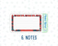 Kit 0093 -A5 - Merry x-mas - December - Winter - Notes Pages - Dashboard Kit - Productivity Page