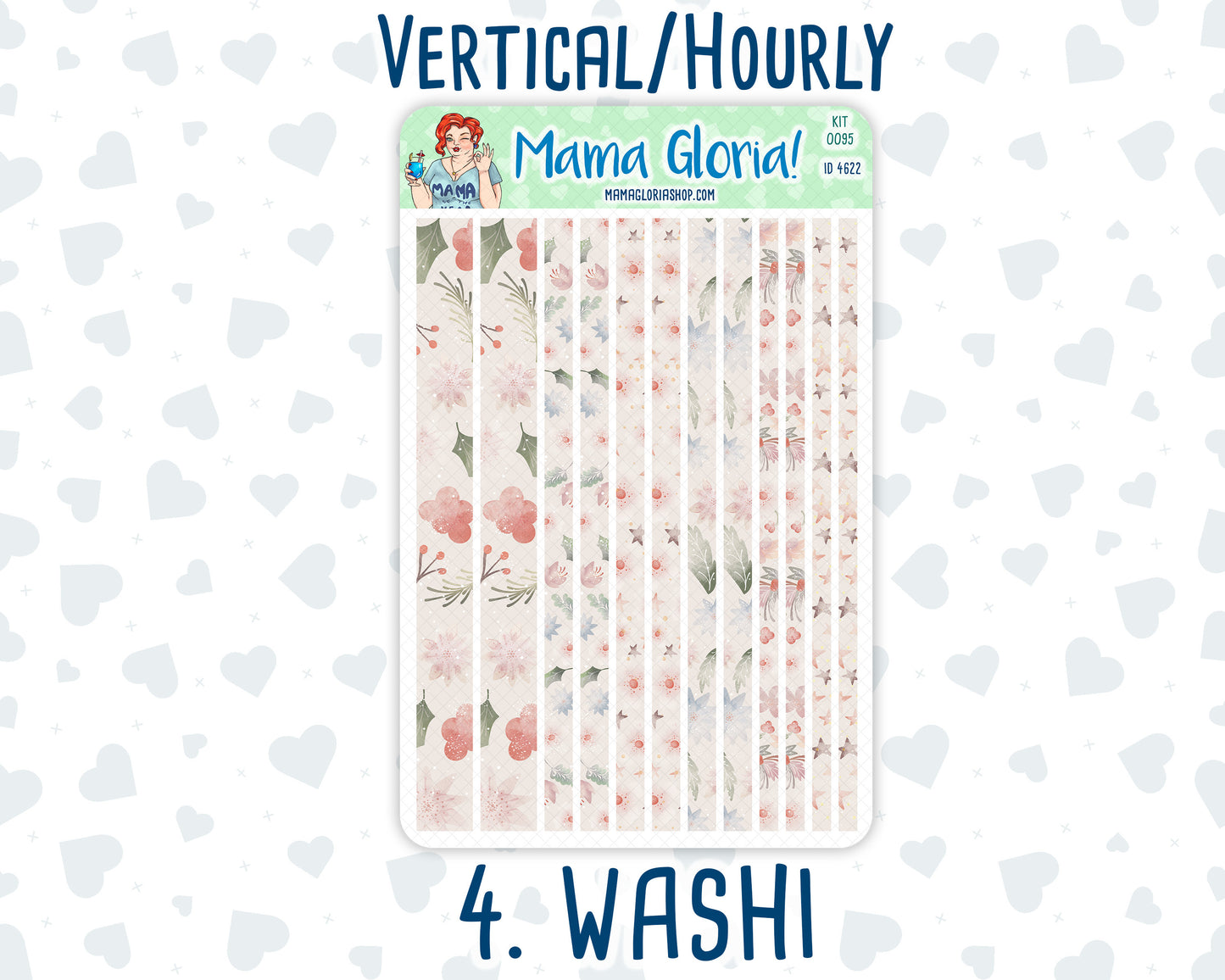 Kit 0095 -7x9 - Dreams Come True - December - Winter - Weekly Kit For Vertical And Hourly EC Planners