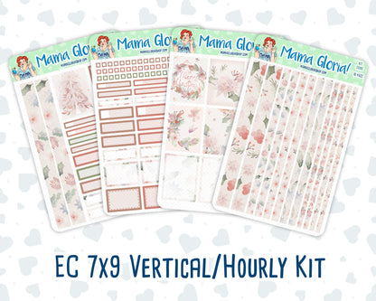 Kit 0095 -7x9 - Dreams Come True - December - Winter - Weekly Kit For Vertical And Hourly EC Planners