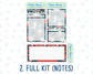 Kit 0093 -7x9 - Merry x-mas- December - Winter - Notes Pages - Dashboard Kit - Productivity Page