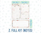 Kit 0095 -7x9 - Dreams Come True- December - Winter - Notes Pages - Dashboard Kit - Productivity Page