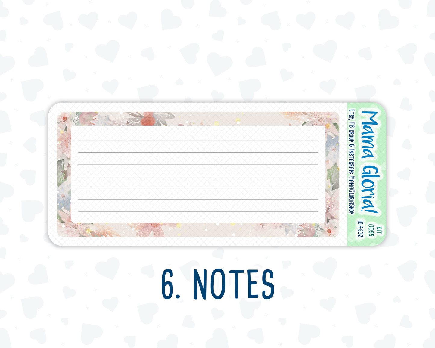 Kit 0095 -7x9 - Dreams Come True- December - Winter - Notes Pages - Dashboard Kit - Productivity Page