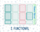 Kit 0096 - 7x9 - Winter Mood  -January - Winter- Weekly Kit For EC Horizontal Planners