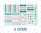 Kit 0096 - 7x9 - Winter Mood  -January - Winter- Weekly Kit For EC Horizontal Planners