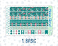 Kit 0096 - 7x9 - Winter Mood  -January - Winter- Weekly Kit For EC Horizontal Planners