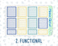 Kit 0099 - 7x9 - New Year In The Town -January - Winter- Weekly Kit For EC Horizontal Planners