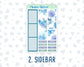 Kit 0097 -7x9 - Monthly - Frozen Flowers - January- Winter- For EC Planners