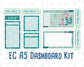 Kit 0096 -A5 - Winter Mood - January- Winter - Notes Pages - Dashboard Kit - Productivity Page