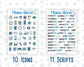 Kit 0097 Add Ons  -Frozen Flowers - January - Planner Stickers - Kit 2023