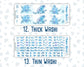 Kit 0097 Add Ons  -Frozen Flowers - January - Planner Stickers - Kit 2023