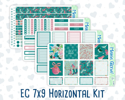 Kit 0096 - 7x9 - Winter Mood  -January - Winter- Weekly Kit For EC Horizontal Planners