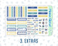 Kit 0099 - 7x9 - New Year In The Town -January - Winter- Weekly Kit For EC Horizontal Planners