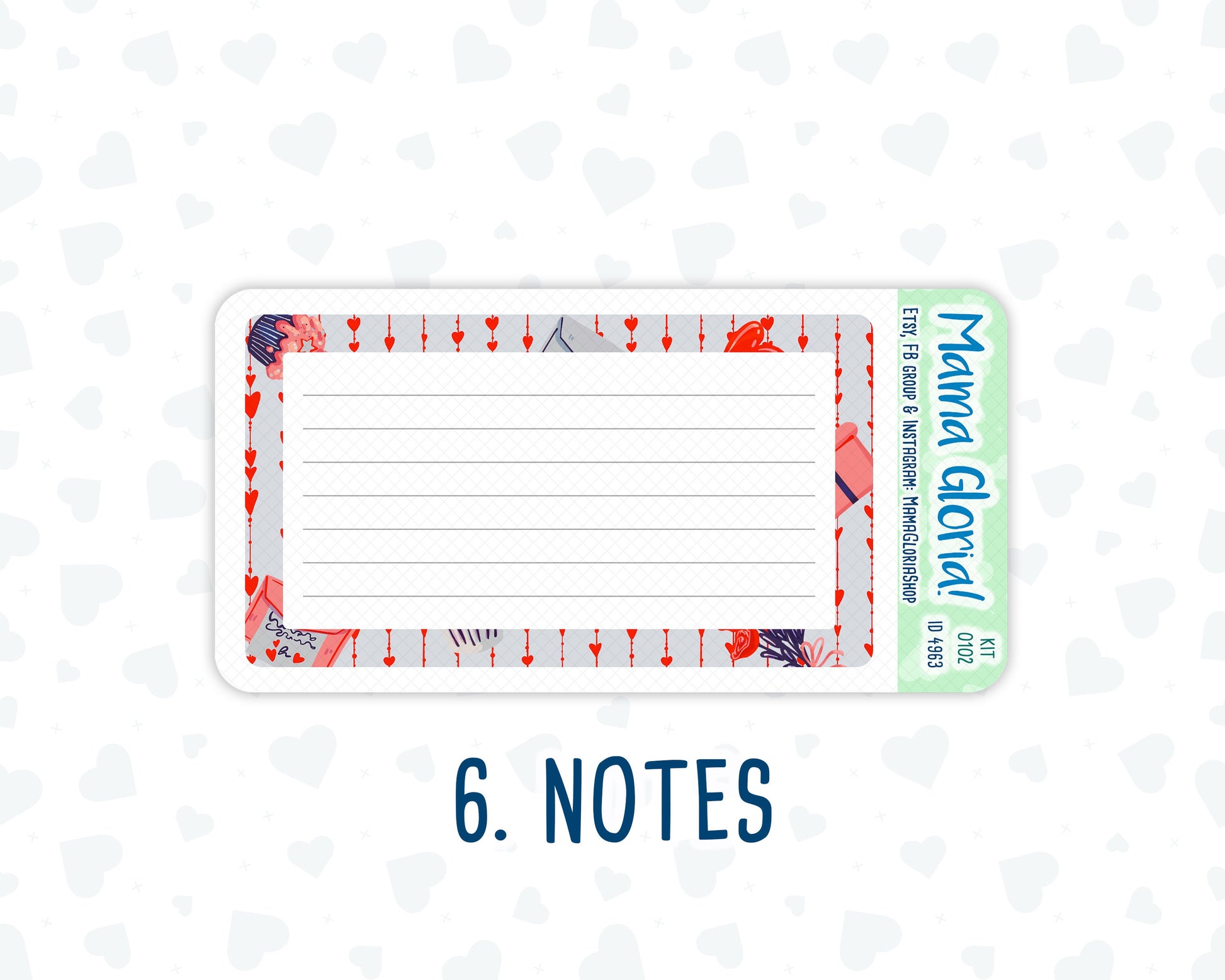 Kit 0101 -A5 - You And I- February- Winter - Notes Pages - Dashboard Kit - Productivity Page