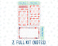 Kit 0101 -A5 - You And I- February- Winter - Notes Pages - Dashboard Kit - Productivity Page