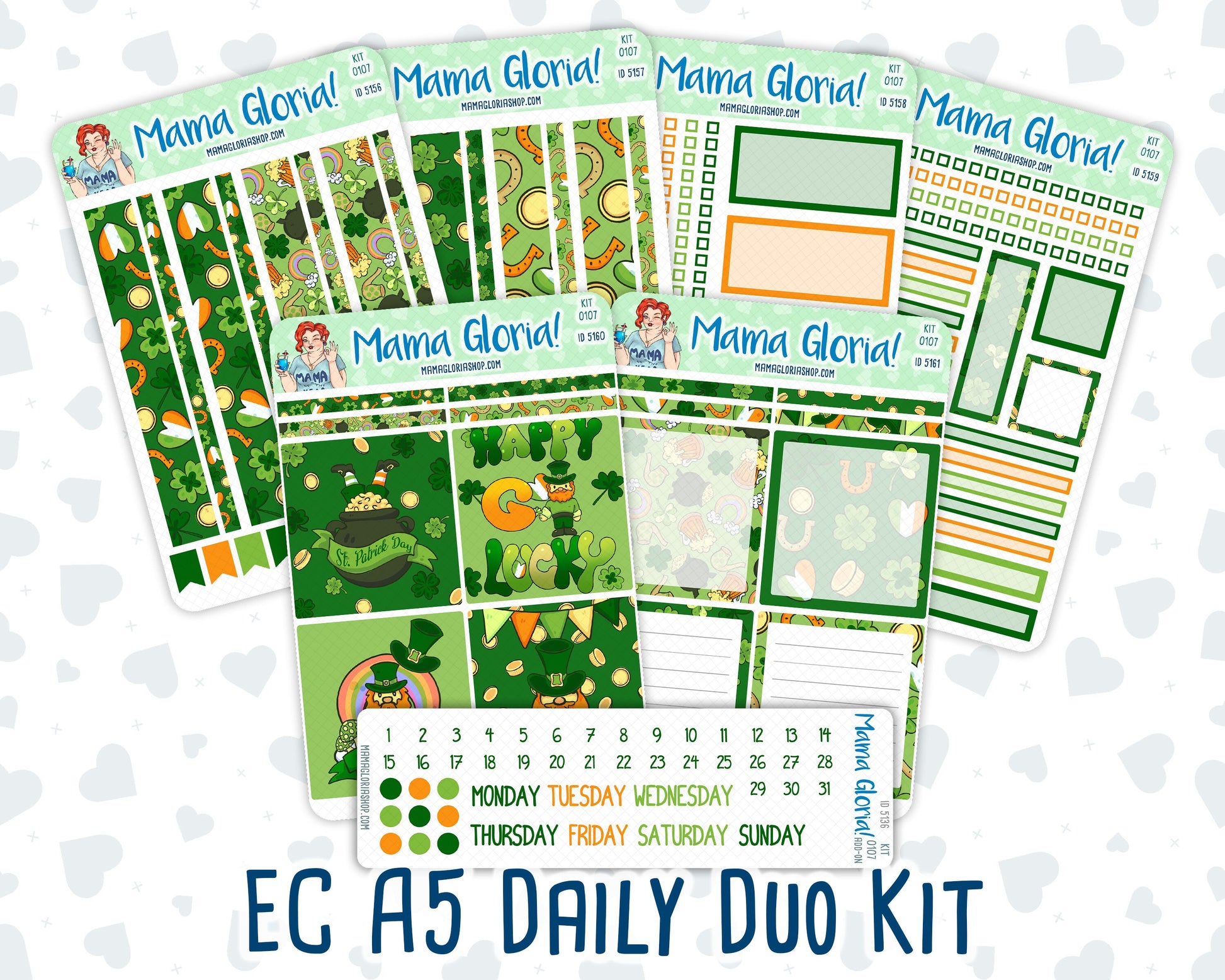 Kit 0107 - A5 Daily Duo -Lucky Day- March