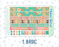 Kit 0106 - 7x9 - Butterfly Mood-March- Spring- Weekly Kit For EC Horizontal Planners