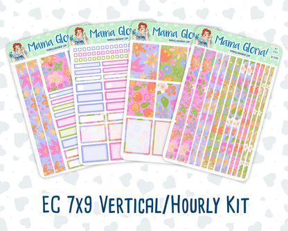 Kit 0105 -7x9 - Early Spring- March- Spring - Weekly Kit For Vertical And Hourly EC Planners