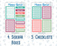 Kit 0108 Add Ons  - Colors - April- Planner Stickers - Kit 2023