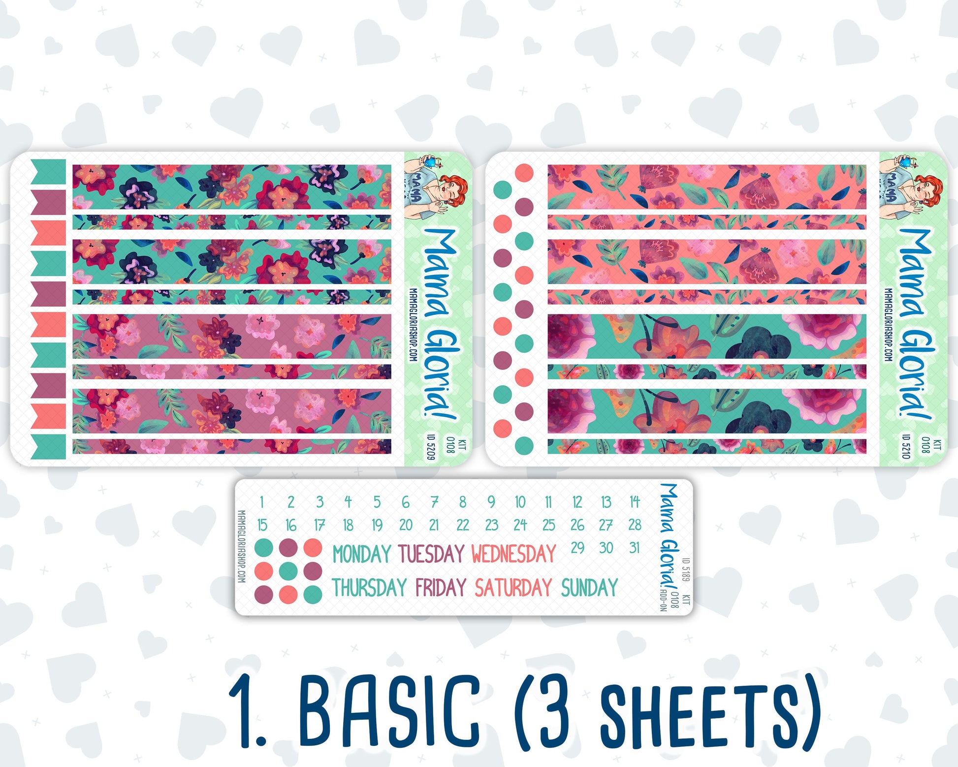 Kit 0108 - A5 Daily Duo -Colors- April