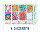 Kit 0109- 7x9 - Smile-April- Spring- Weekly Kit For EC Horizontal Planners