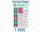 Kit 0108 -7x9 - Colors- April- Spring - Weekly Kit For Vertical And Hourly EC Planners