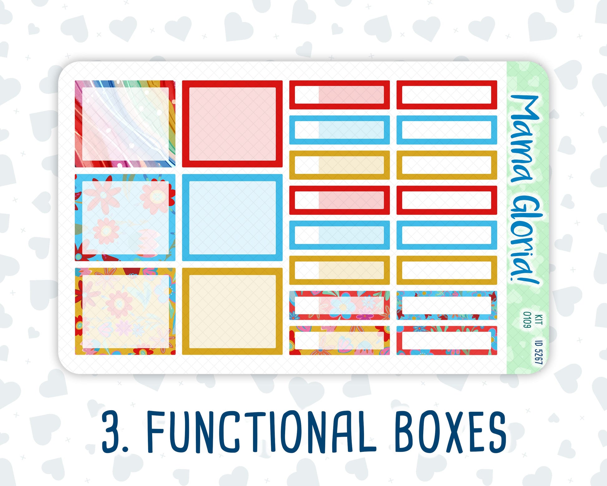 Kit 0109 -7x9 - Monthly - Smile- April- Spring- For EC Planners