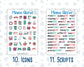 Kit 0108 Add Ons  - Colors - April- Planner Stickers - Kit 2023