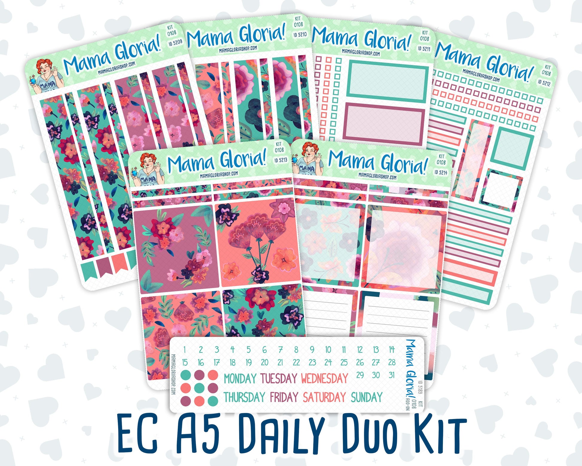 Kit 0108 - A5 Daily Duo -Colors- April