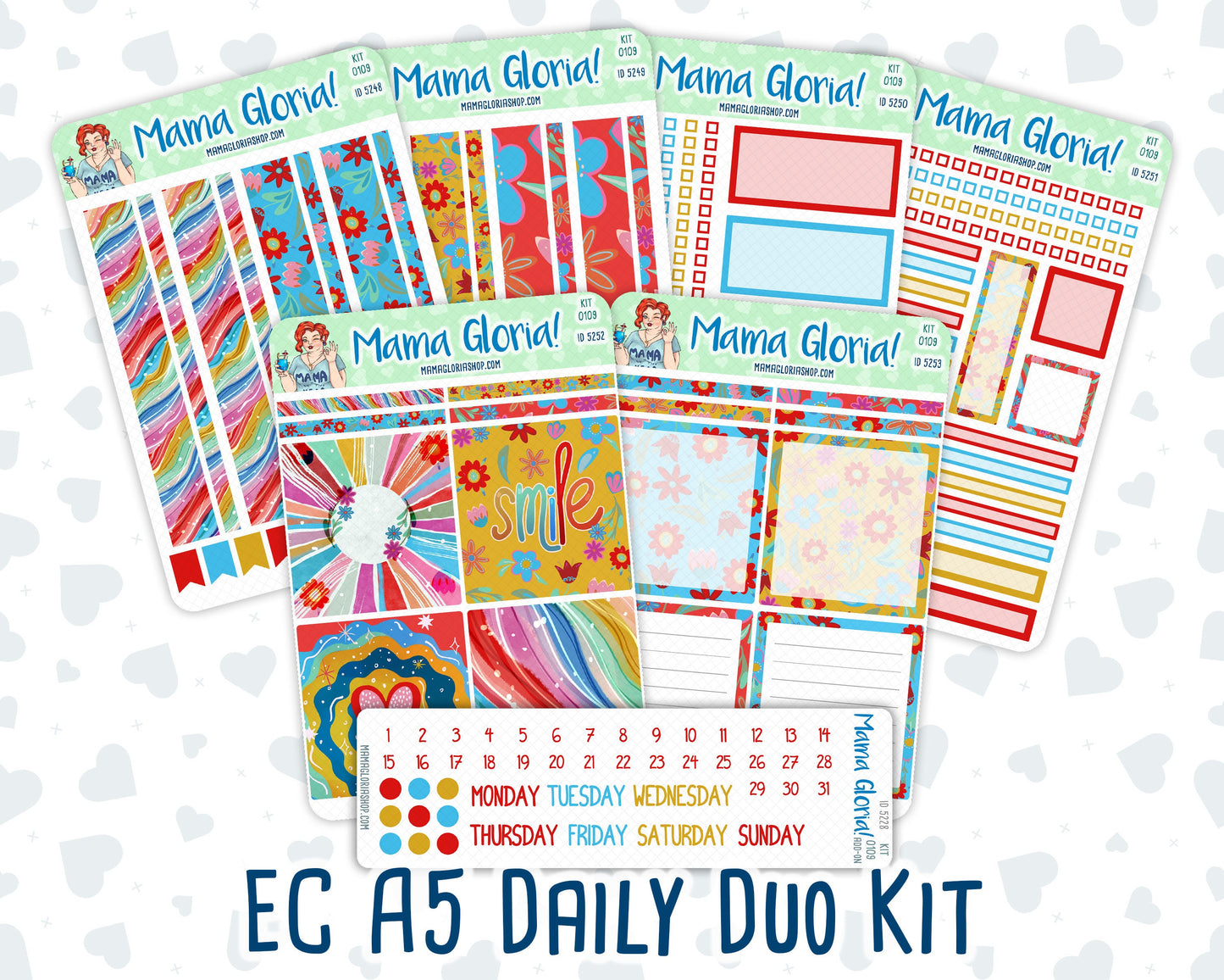 Kit 0109 - A5 Daily Duo -Smile- April