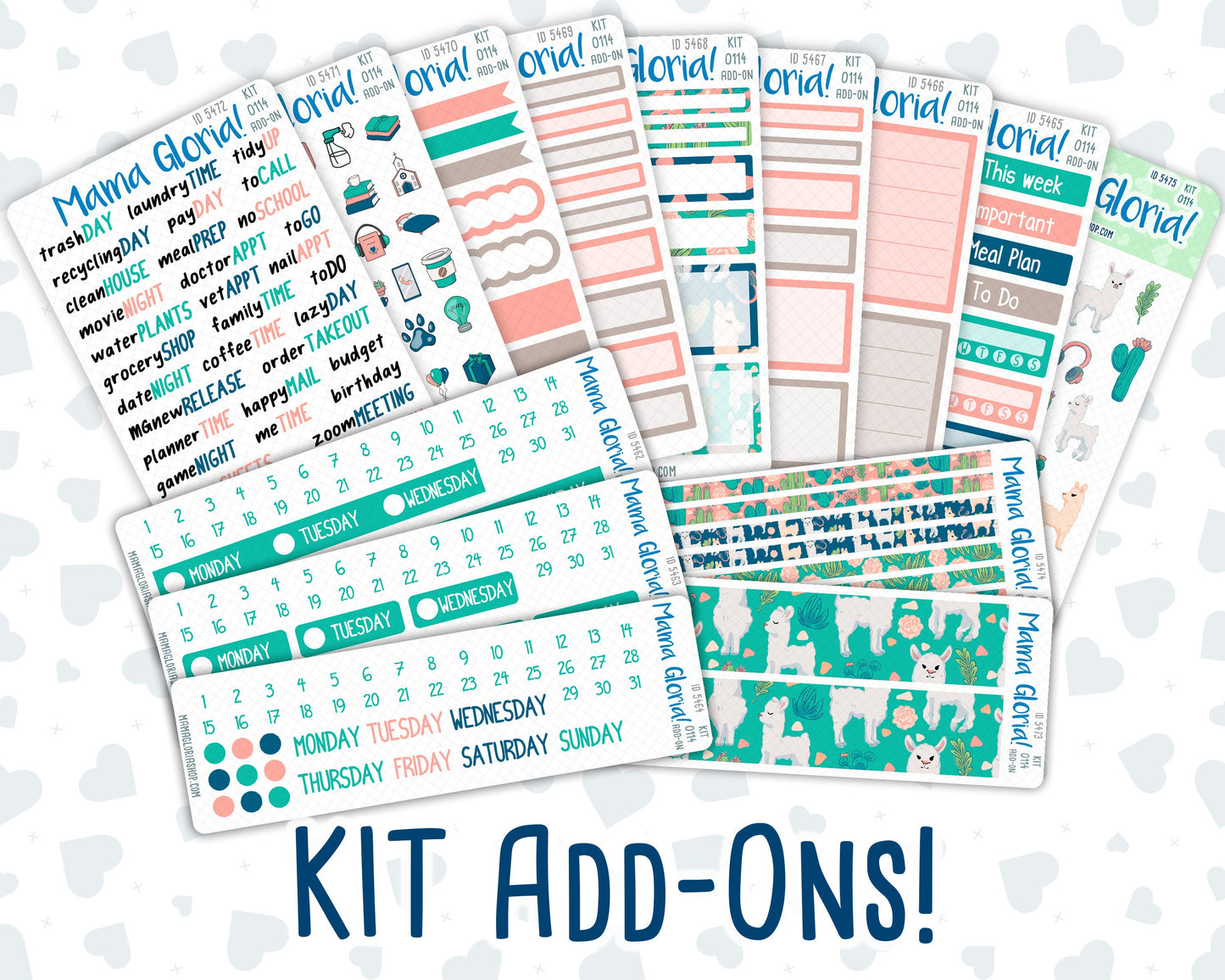 Kit 0114 Add Ons  - Highland Harmony- May- Planner Stickers - Kit 2023