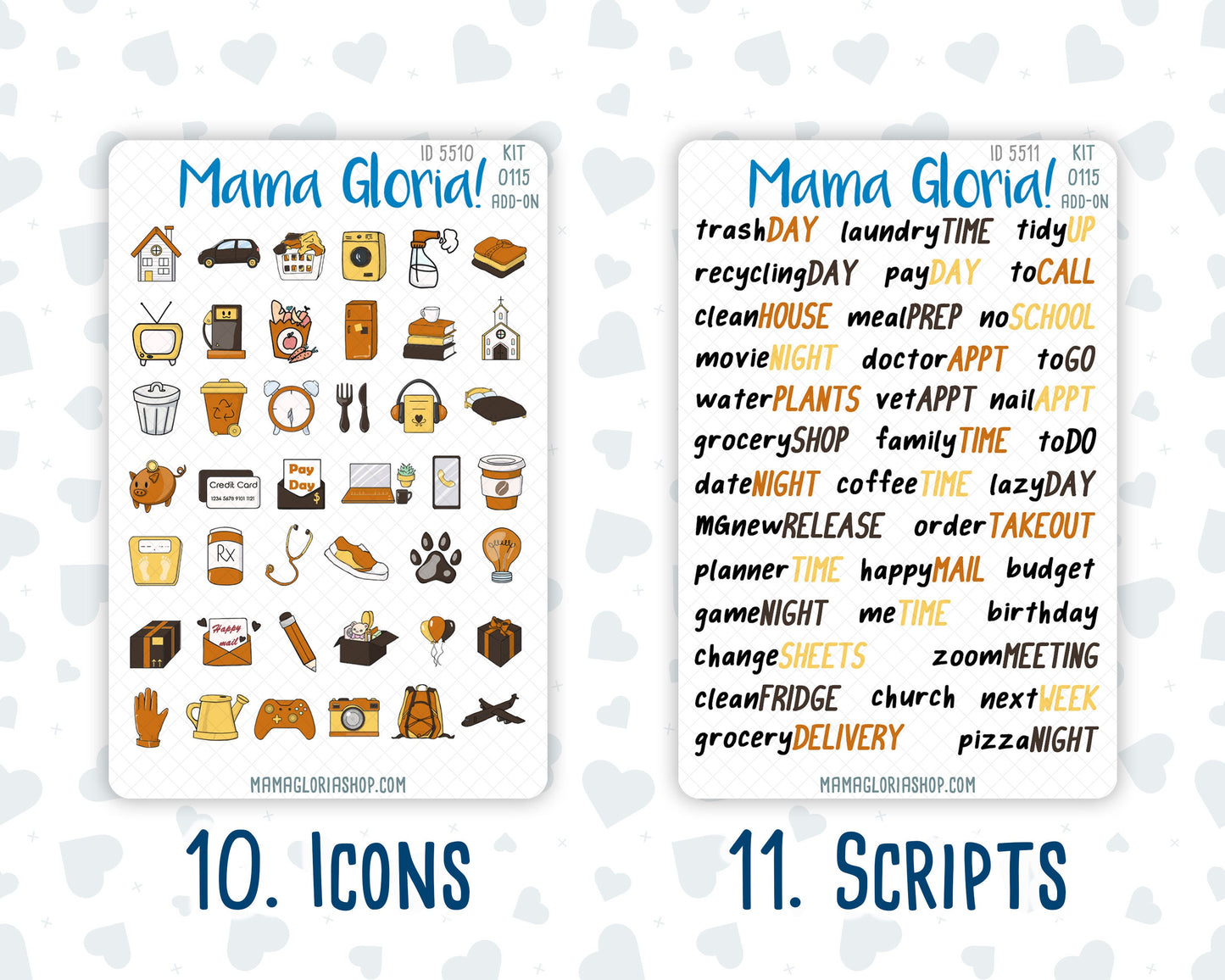 Kit 0115 Add Ons  - Honey Buzz - May- Planner Stickers - Kit 2023