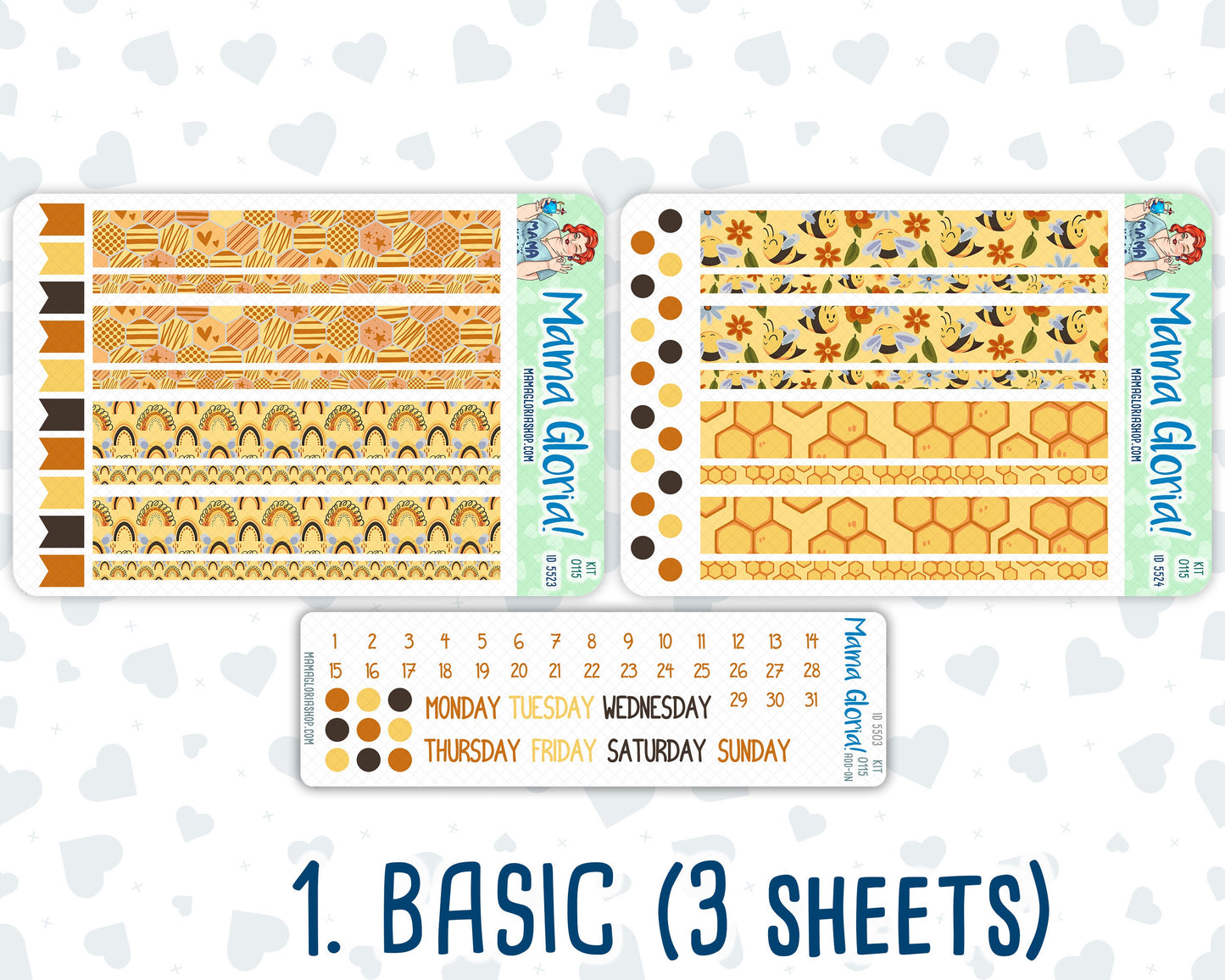 Kit 0115- A5 Daily Duo -Honey Buzz- May