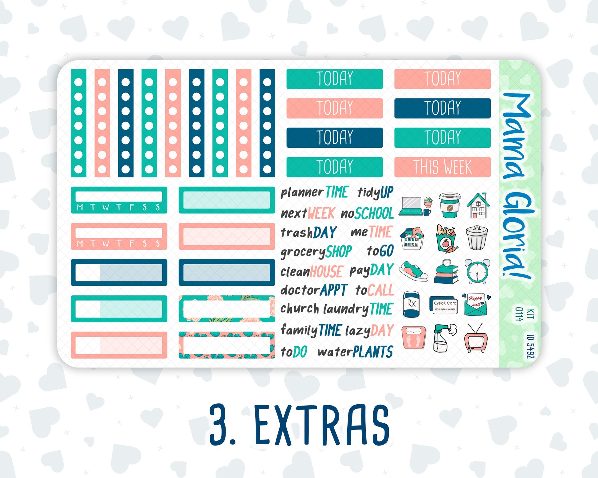 Kit 0114- 7x9 - Highland Harmony-May- Spring- Weekly Kit For EC Horizontal Planners