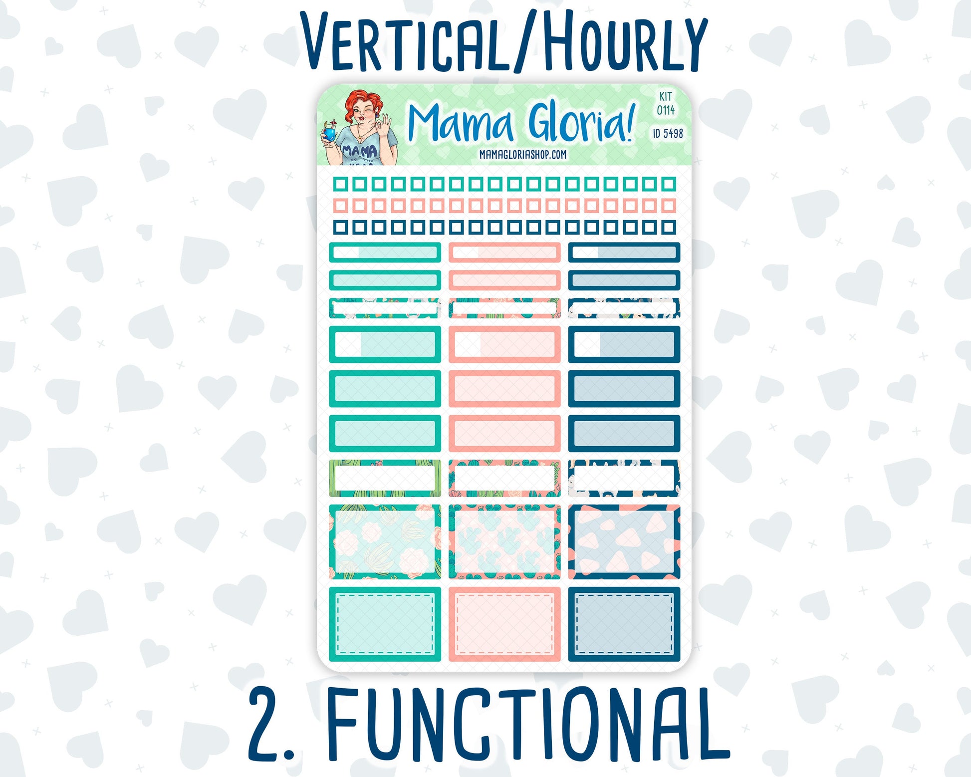 Kit 0114 -7x9 - Highland Harmony- May- Spring - Weekly Kit For Vertical And Hourly EC Planners